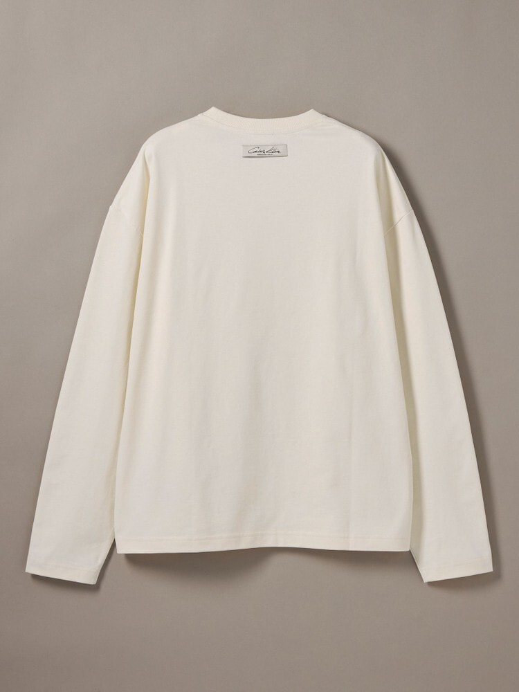 長袖Tシャツ - グラフィックロゴオーバーサイズロングスリーブTシャツ