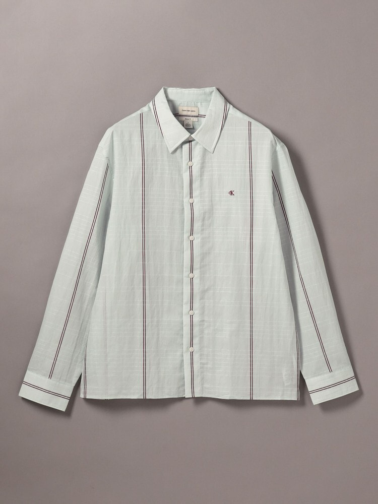 シャツ - ロングスリーブコットンナイロンリラックスシャツ[MINGYU / ミンギュ着用商品] 7