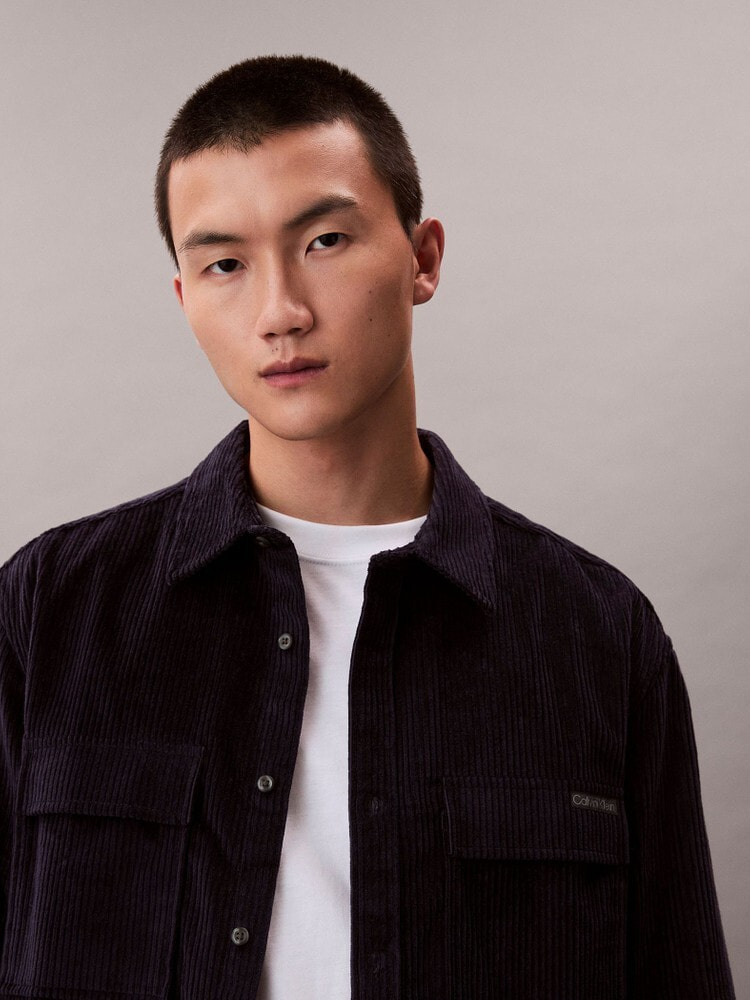 (取寄) カルバンクライン メンズ ロング スリーブ ストレッチ コットン リネン ボタン ダウン シャツ   men Long Sleeve Stretch Cotton Linen Button Down Shirt Beet Straw メンズ | ウーブンシャツ | カルバン・クライン 公式オンラインストア