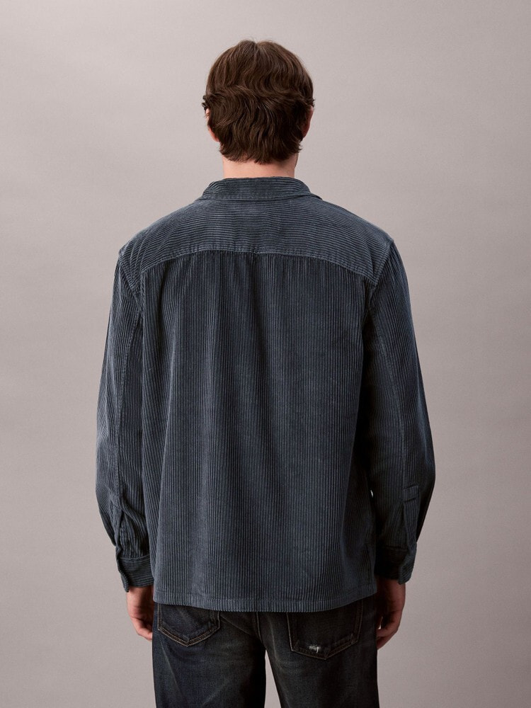  カルバンクライン　クロップドダッドデニムシャツ セール】クロップドダッドデニムシャツ（シャツ/ブラウス