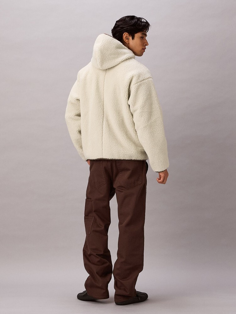 ジャケット - シェルパフランネルネックフルジップジャケット