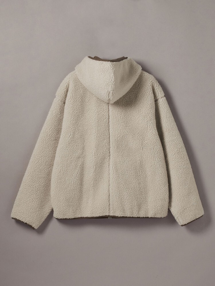 ジャケット - シェルパフランネルネックフルジップジャケット