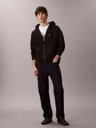 パーカー - ロングスリーブテリーモノグラムパーカー | カルバン