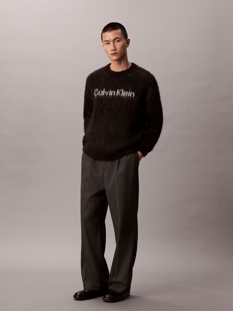 ニット - アルパカロングスリーブクルーネックニット | カルバン