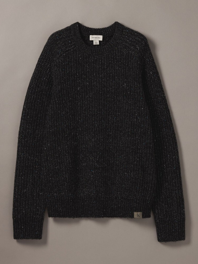 アルパカ混【ピーティートリノ】グラデーションニット クルーネック 長袖 伊製 ニット - ロングスリーブラグランクルーネックセーター | カルバン