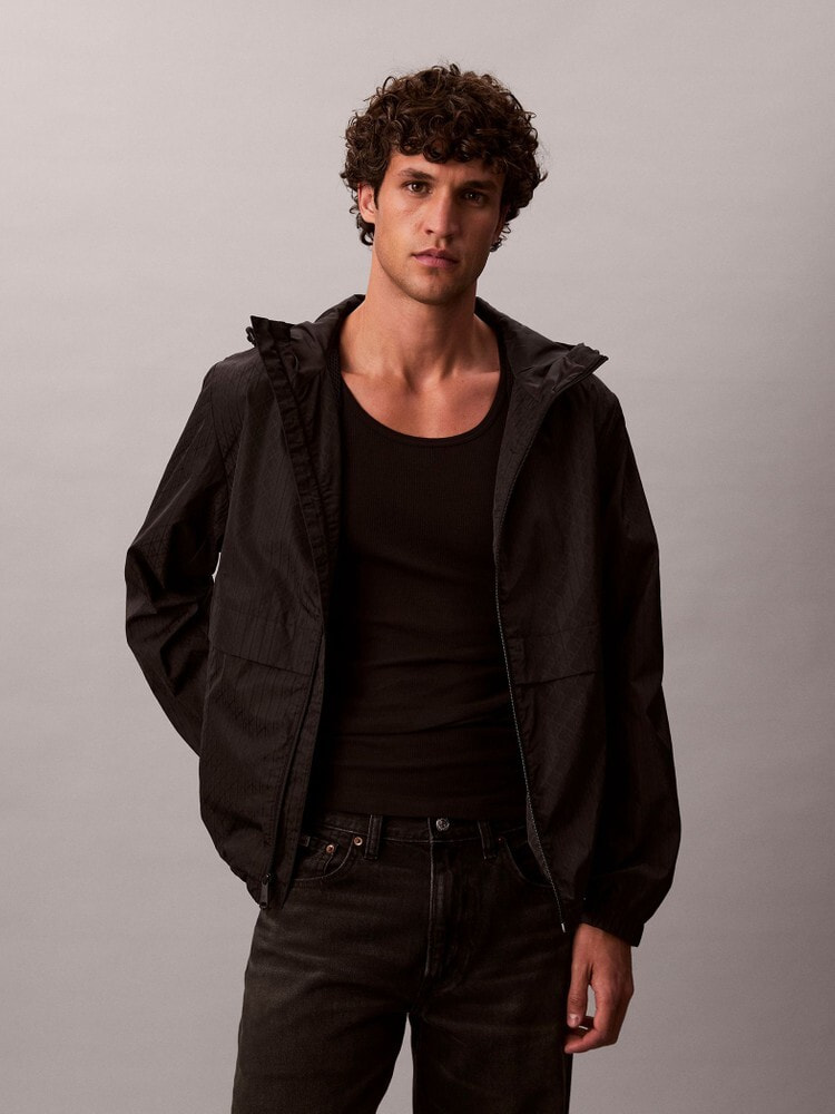 ジャケット - オールオーバーナイロンウィンドブレーカー