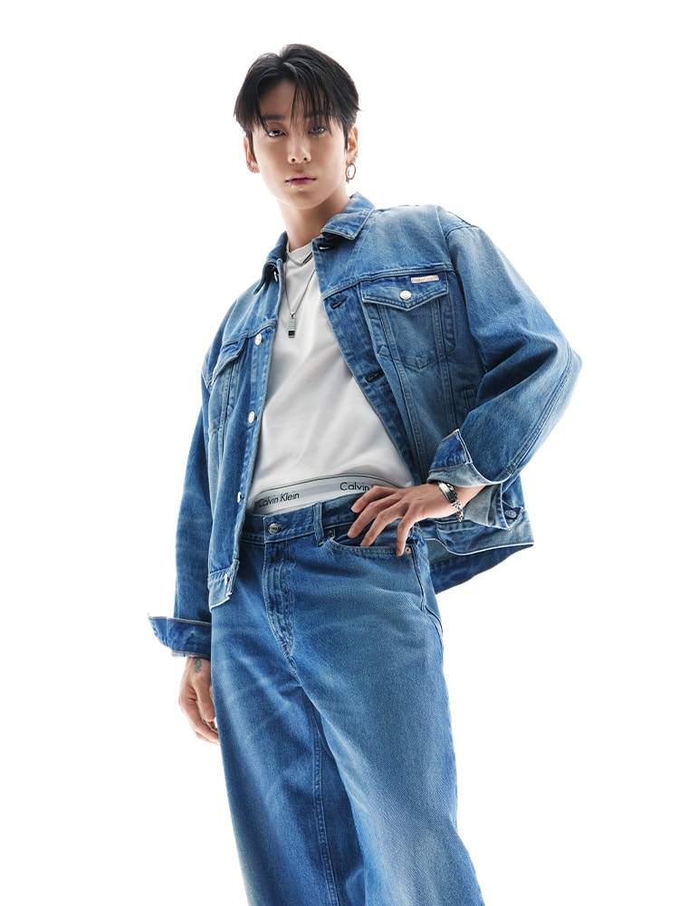 希少⭐️カルバンクライン　レザージャケット　シングル　90s〜00s 水色　S 希少⭐️カルバンクライン レザージャケット シングル 90s〜00s