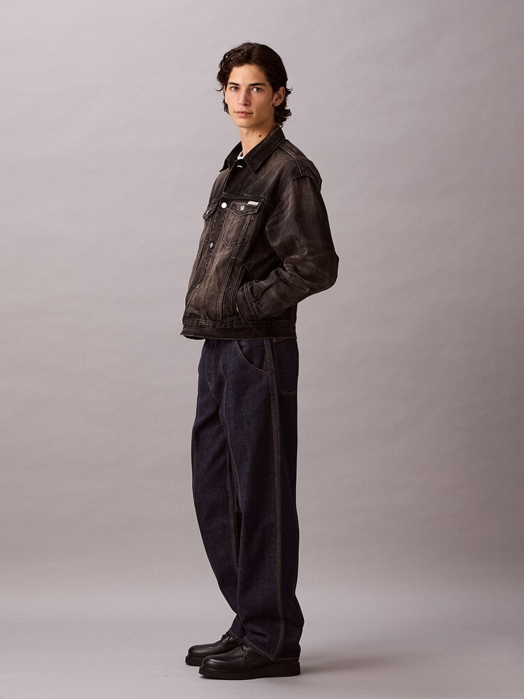 90s   デニムジャケット ブラック 24mjz CK 90s Calvin Klein デニムジャケット ブラック 24mjz CK