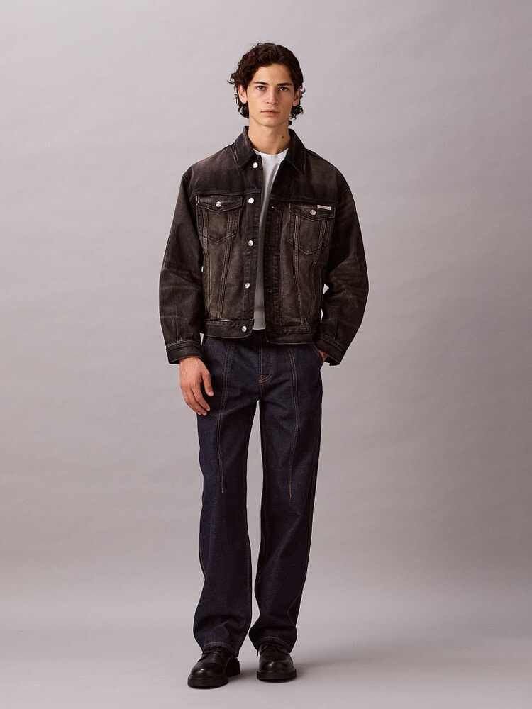 カルバンクライン   Jeans デニムジャケット デニムジャケット - 90s ブラックトラックジャケット | カルバン