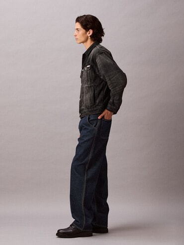 Wide Leg]ジーンズ(デニムパンツ) - ローライズワイドレッグ