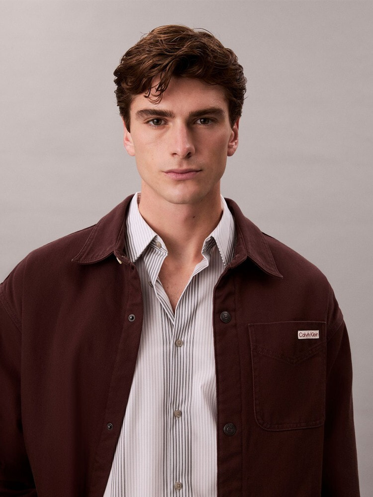 デニムシャツ - 90s パデッドオーバーシャツ | カルバン・クライン