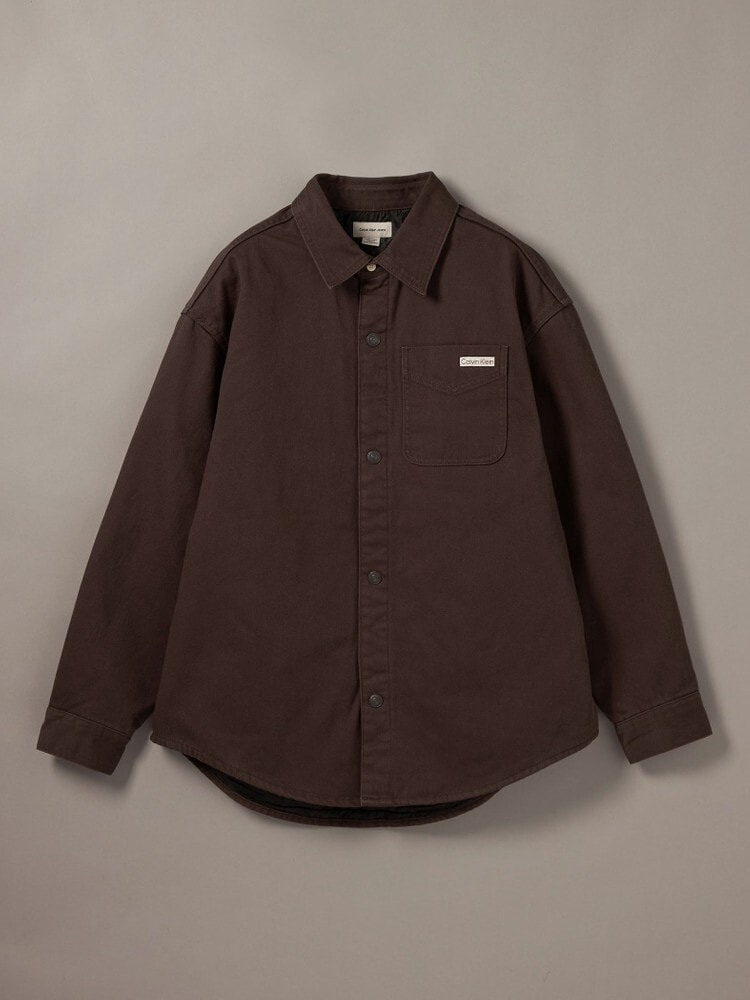 【希少】90s   カルバンクライン tシャツ デニムシャツ - 90s パデッドオーバーシャツ | カルバン・クライン