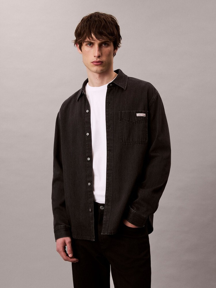 カルバンクライン(CK)白×パープル柄シャツM ★ 8422-20160120-005 2点以上でさらに10％OFF】Tシャツ - Pride ショートスリーブT