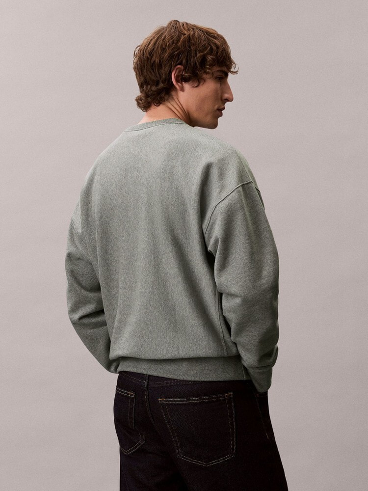 スウェット - プレミアムテリーカラーモノグラムクルーネック