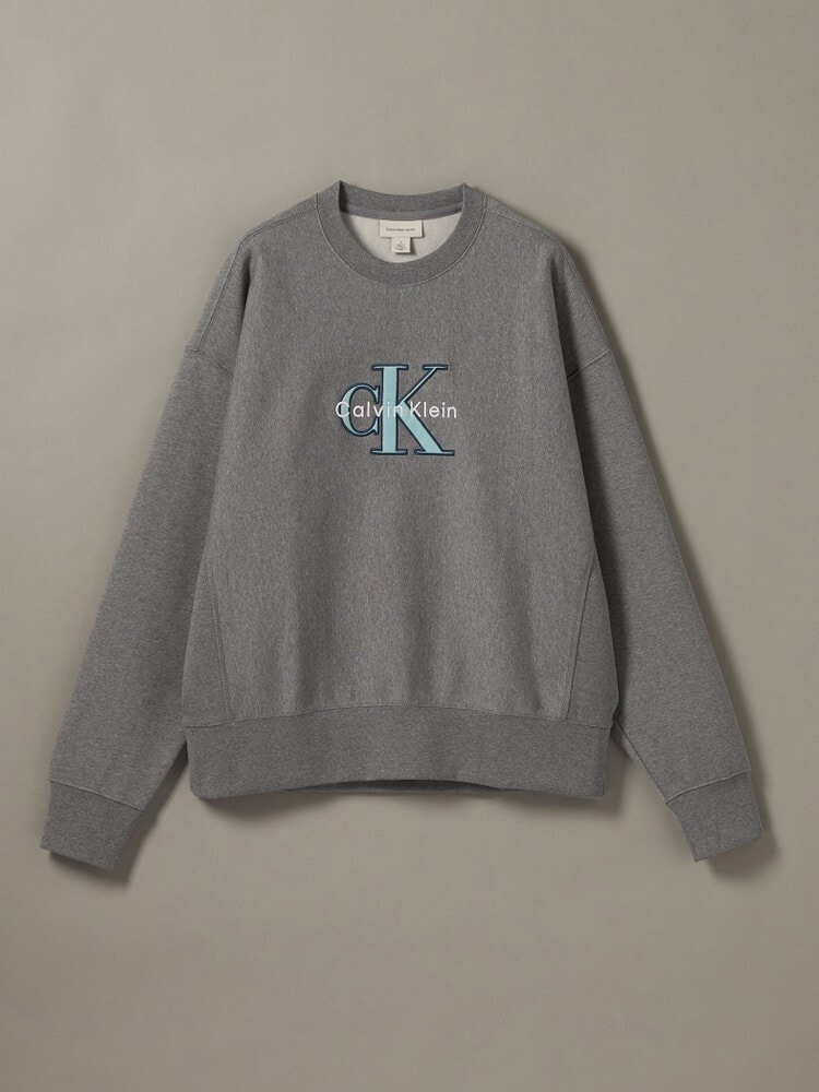 カルバンクライン トレーナー スウェット - プレミアムテリーカラーモノグラムクルーネック
