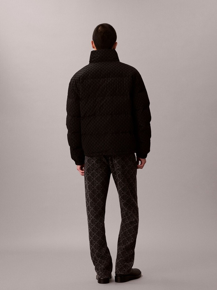 新品3.5万★カルバンクライン 秋冬 微光沢 ウールギャバジン ストライプ スラックスW92★薄灰 LM0002 1点物 Calvin Klein（カルバン・クライン）の「ニュートラルウールキャップ