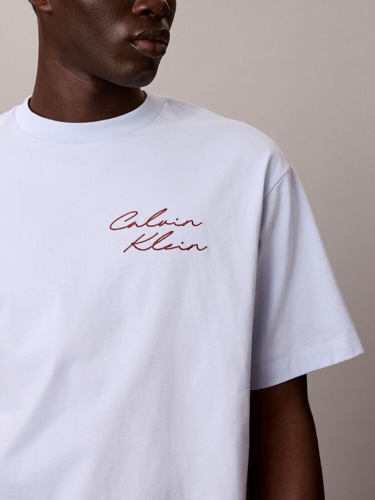 Tシャツ - エンブロイダリーロゴフォント グラフィックTシャツ 25