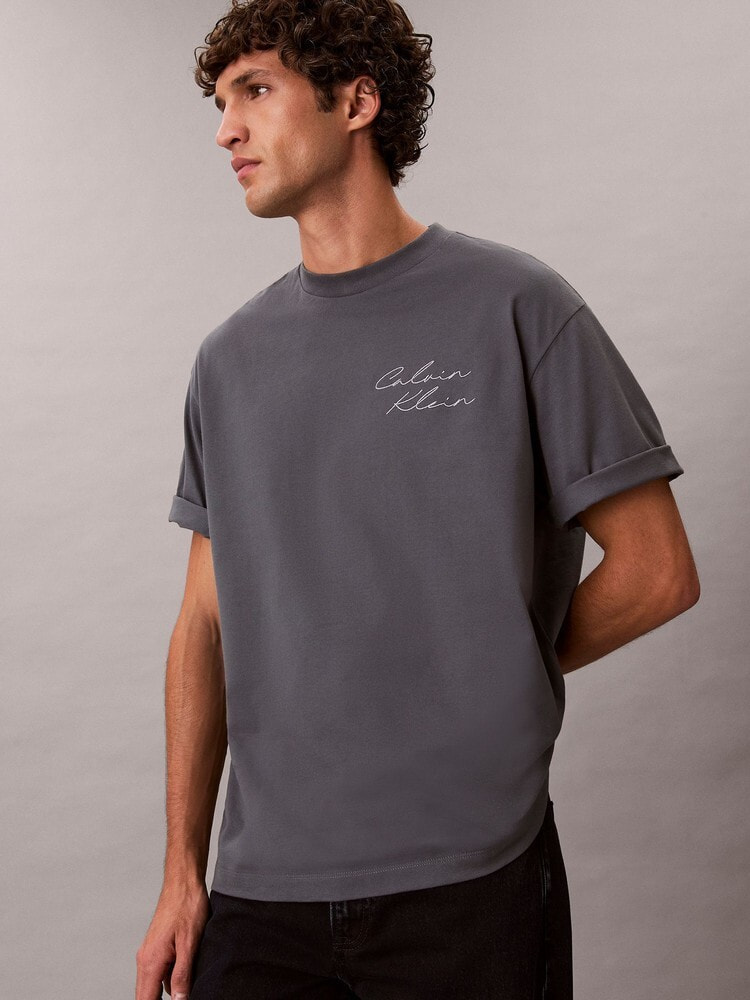 Tシャツ - エンブロイダリーロゴフォント グラフィックTシャツ 19