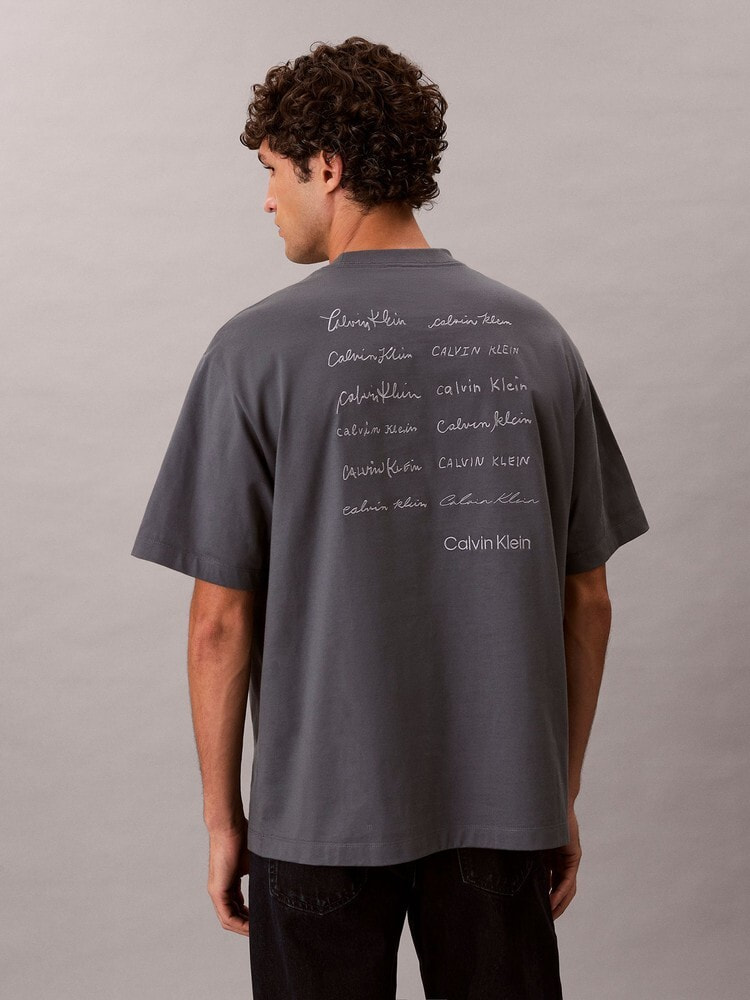 Tシャツ - エンブロイダリーロゴフォント グラフィックTシャツ 20
