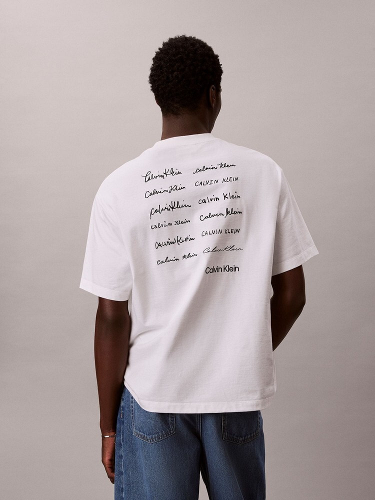 Tシャツ - エンブロイダリーロゴフォント グラフィックTシャツ 3