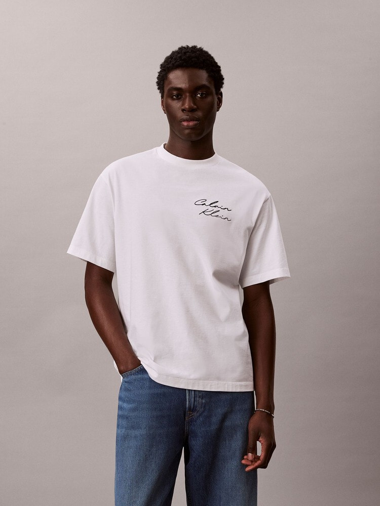 Tシャツ - エンブロイダリーロゴフォント グラフィックTシャツ 6