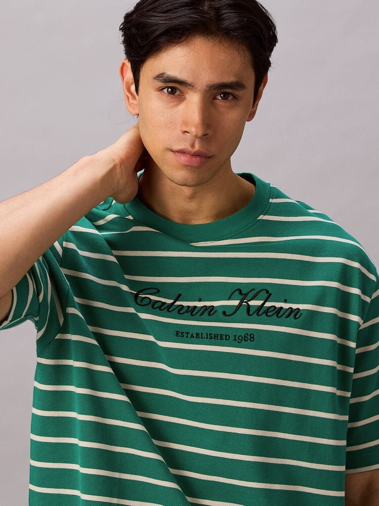 Tシャツ - ショートスリーブボーダーロゴTシャツ 5