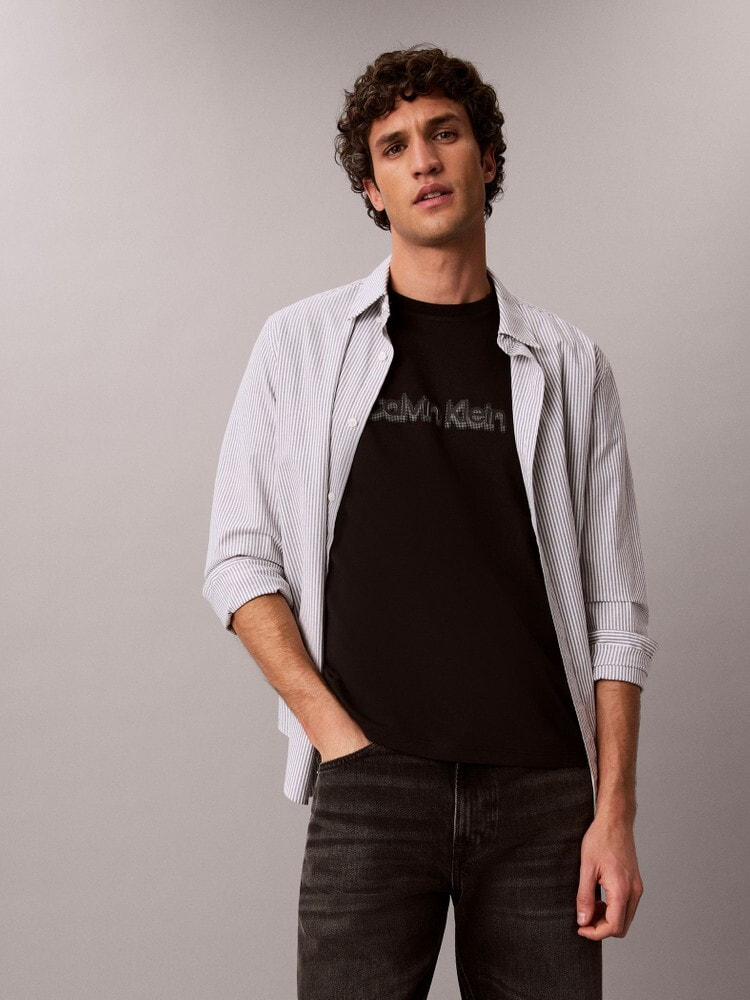 Tシャツ - ショートスリーブスリムインターロックグラフィックTシャツ
