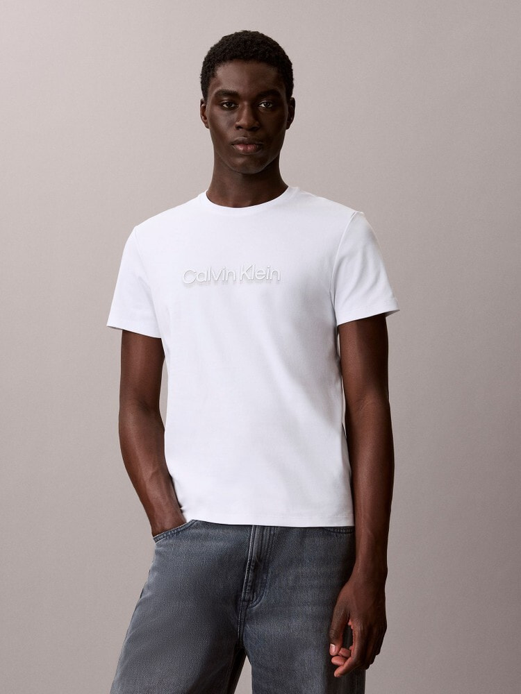 Tシャツ - ショートスリーブスリムインターロックグラフィックTシャツ