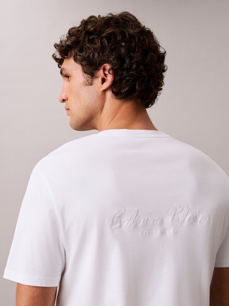 Tシャツ - レギュラーフィットインターロックスクリプトTシャツ 9