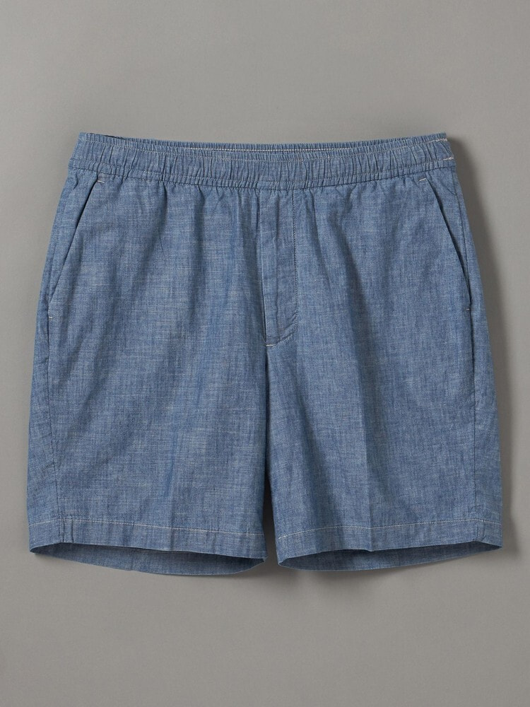ショートパンツ - シャンブレープルオンショートパンツ 6