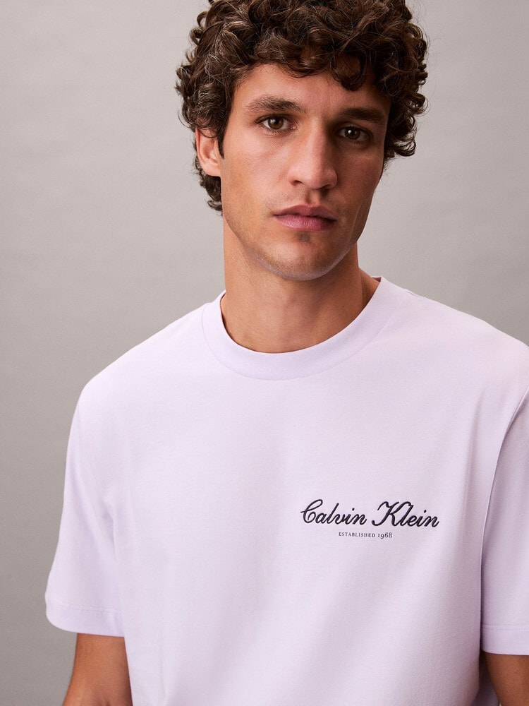 Tシャツ - スクリプトロゴグラフィッククラシックTシャツ 18
