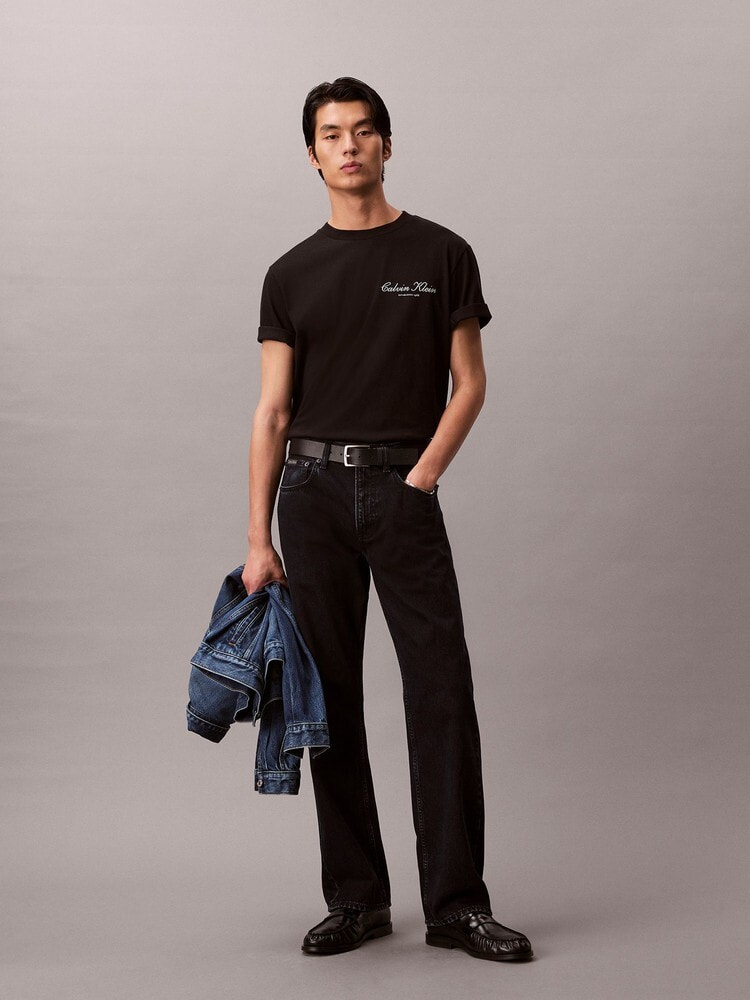 Tシャツ - スクリプトロゴグラフィッククラシックTシャツ 6