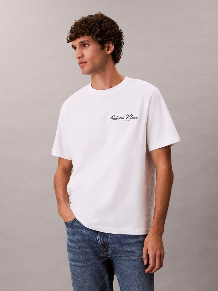 Tシャツ - スクリプトロゴグラフィッククラシックTシャツ 9