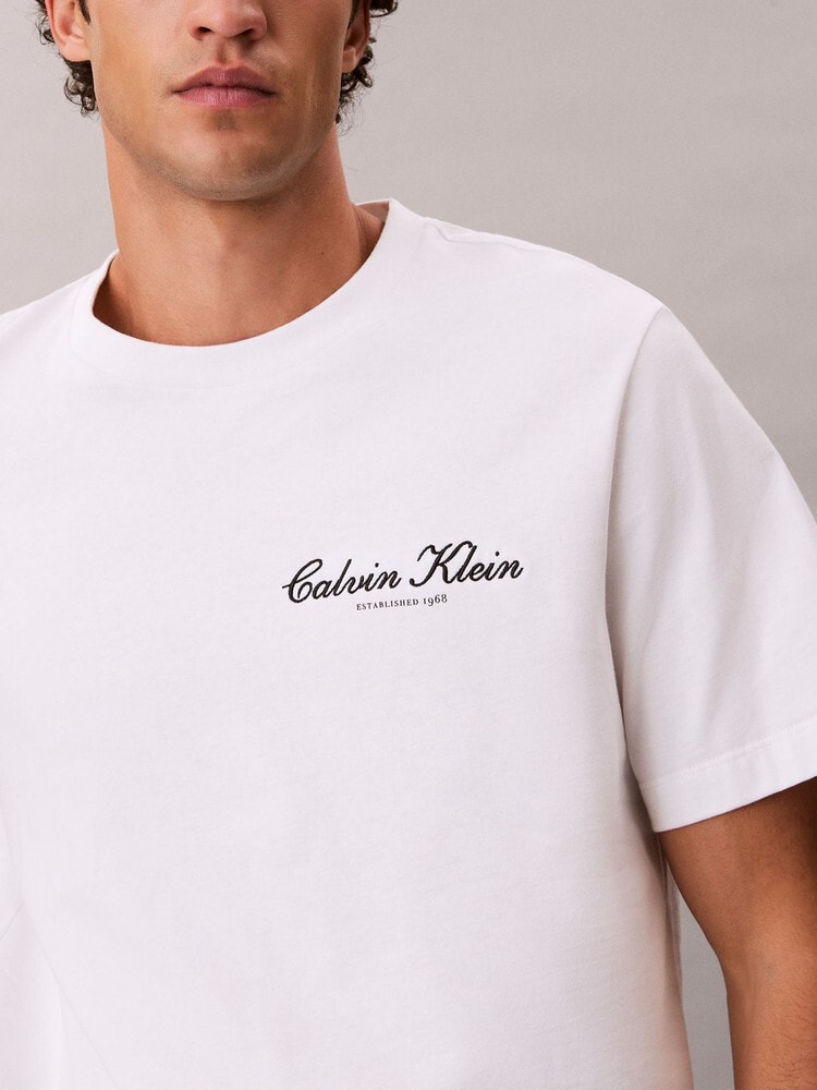 Tシャツ - スクリプトロゴグラフィッククラシックTシャツ 12