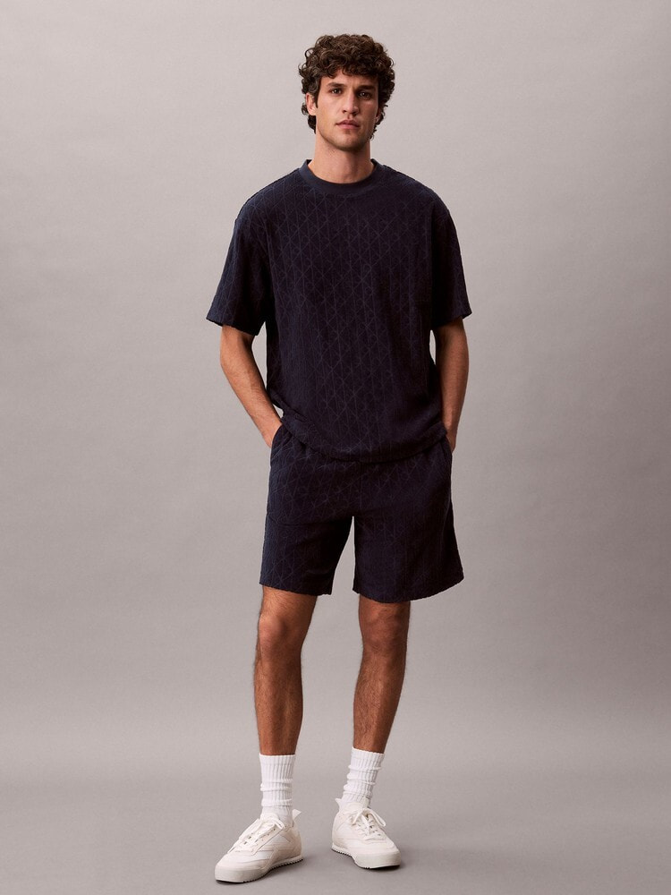 Tシャツ - ショートスリーブエンボスロゴタオルテリーTシャツ 3
