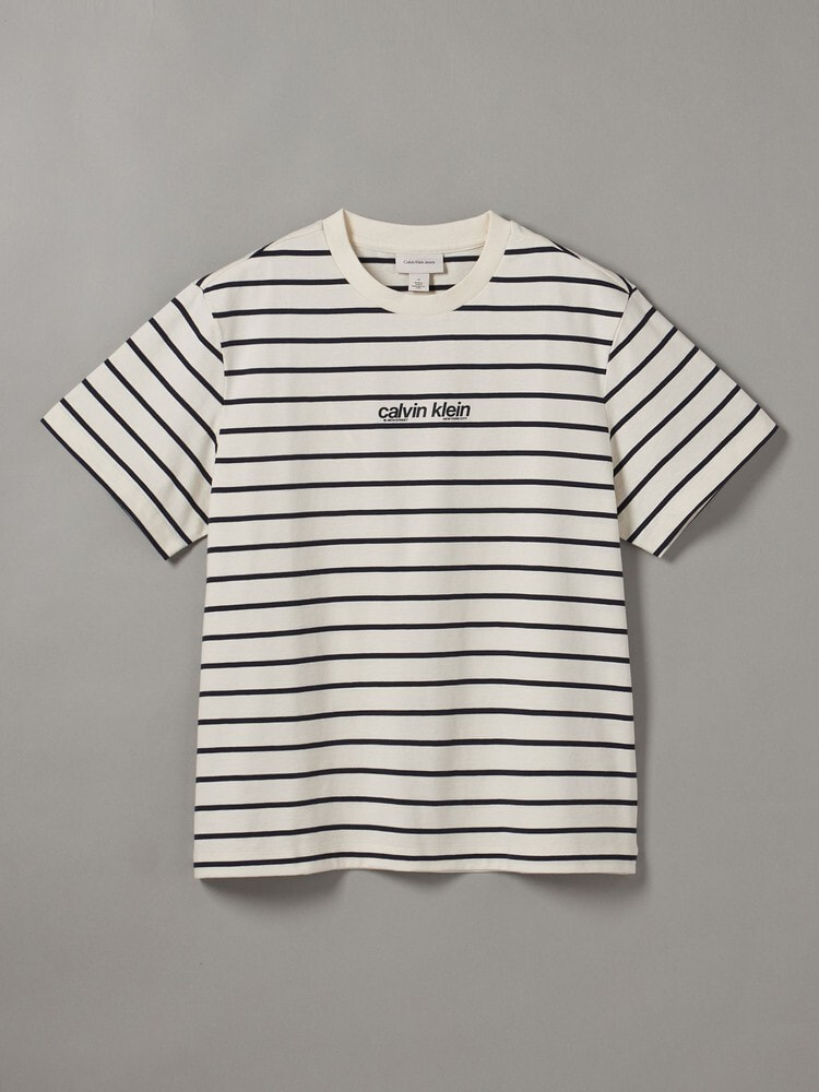 Tシャツ - ショートスリーブストライプロゴTシャツ 6