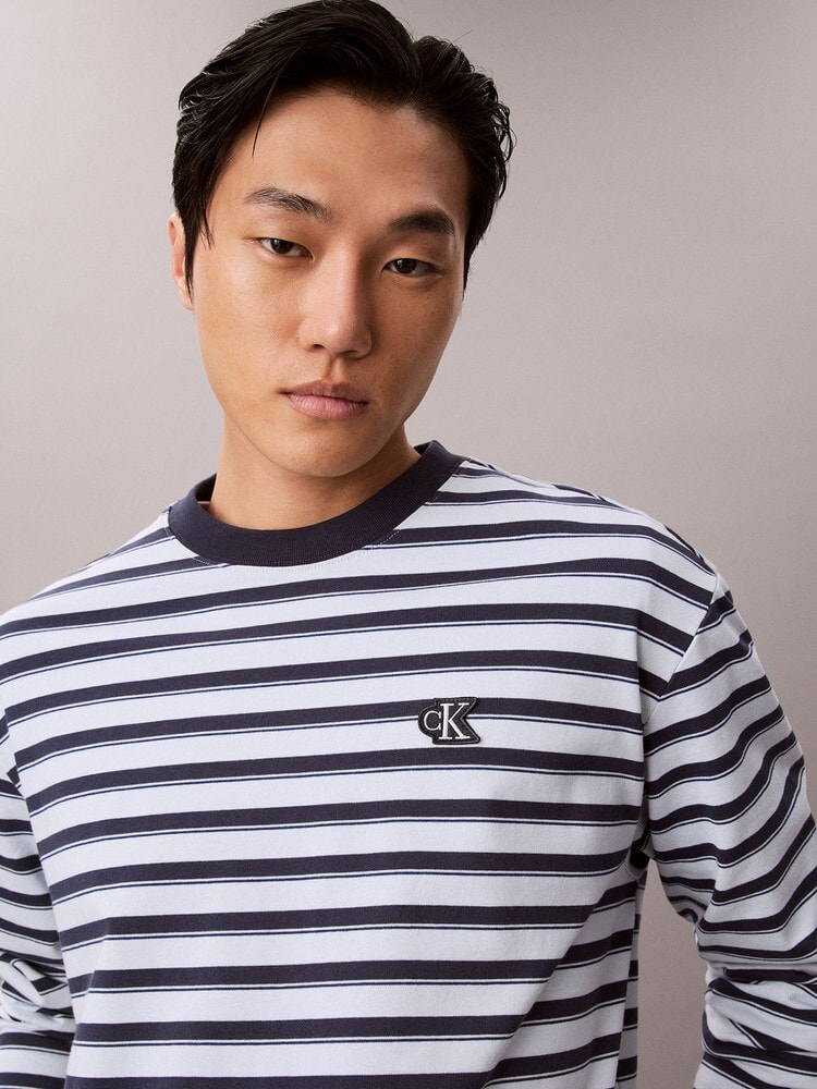 長袖Tシャツ - ロングスリーブリラックスボーダーTシャツ 2