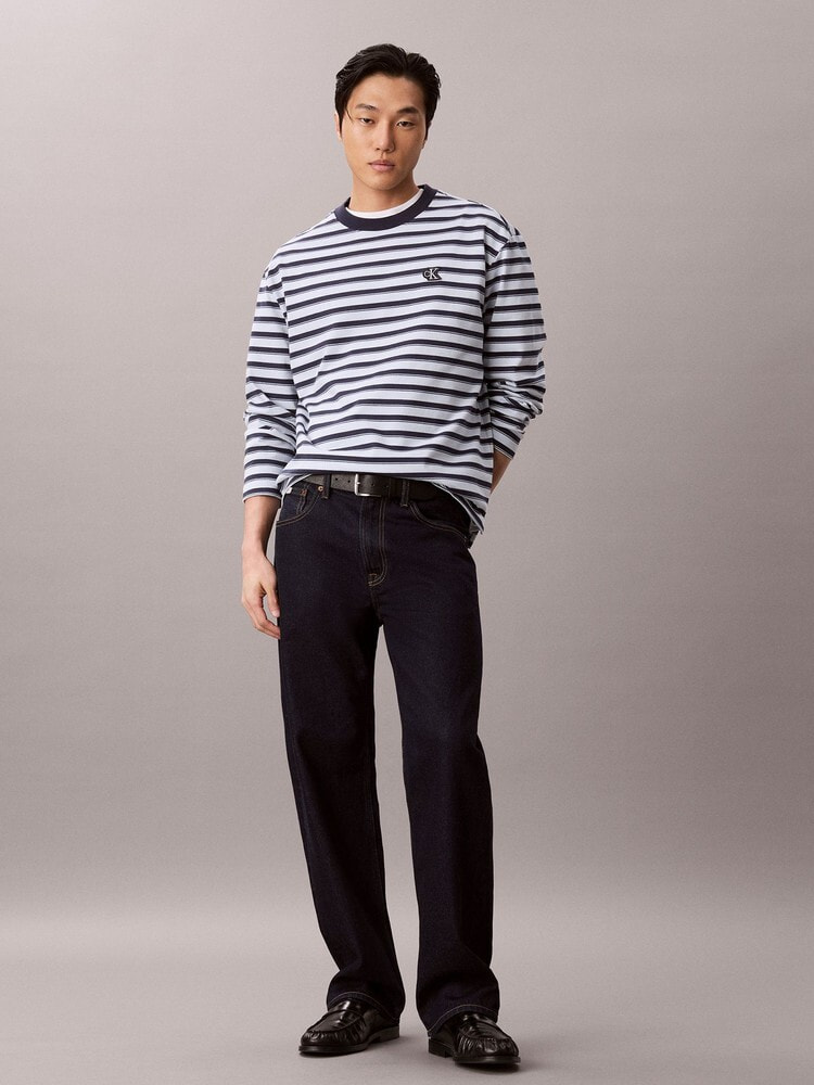 長袖Tシャツ - ロングスリーブリラックスボーダーTシャツ 3
