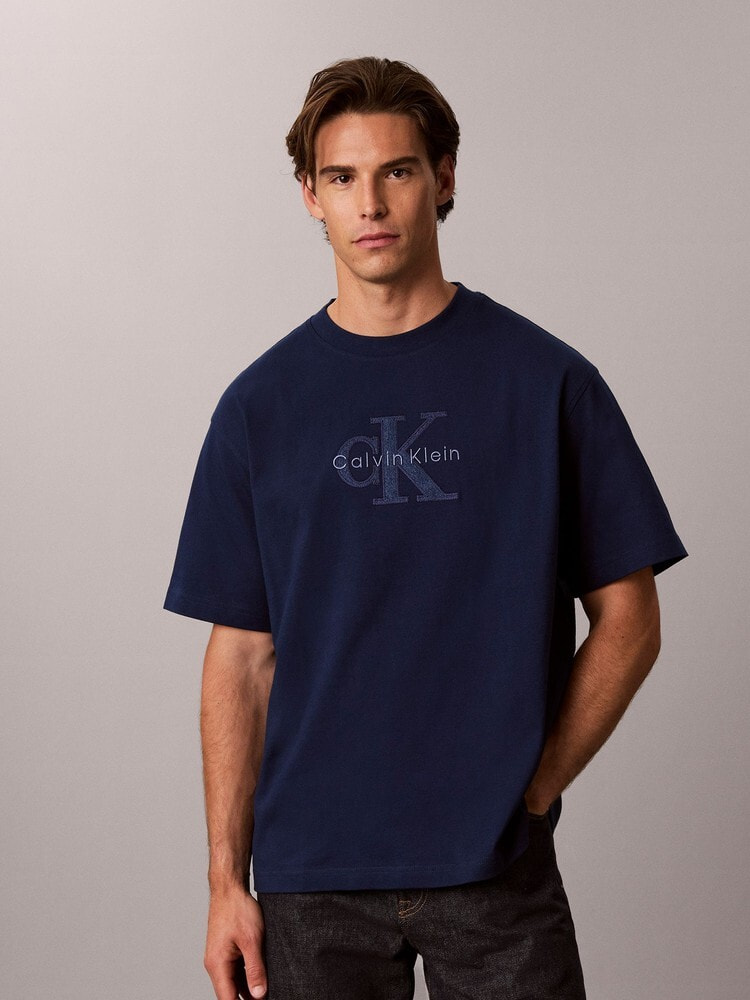 Tシャツ - リラックス16SデニムウォッシュモノロゴグラフィックTシャツ