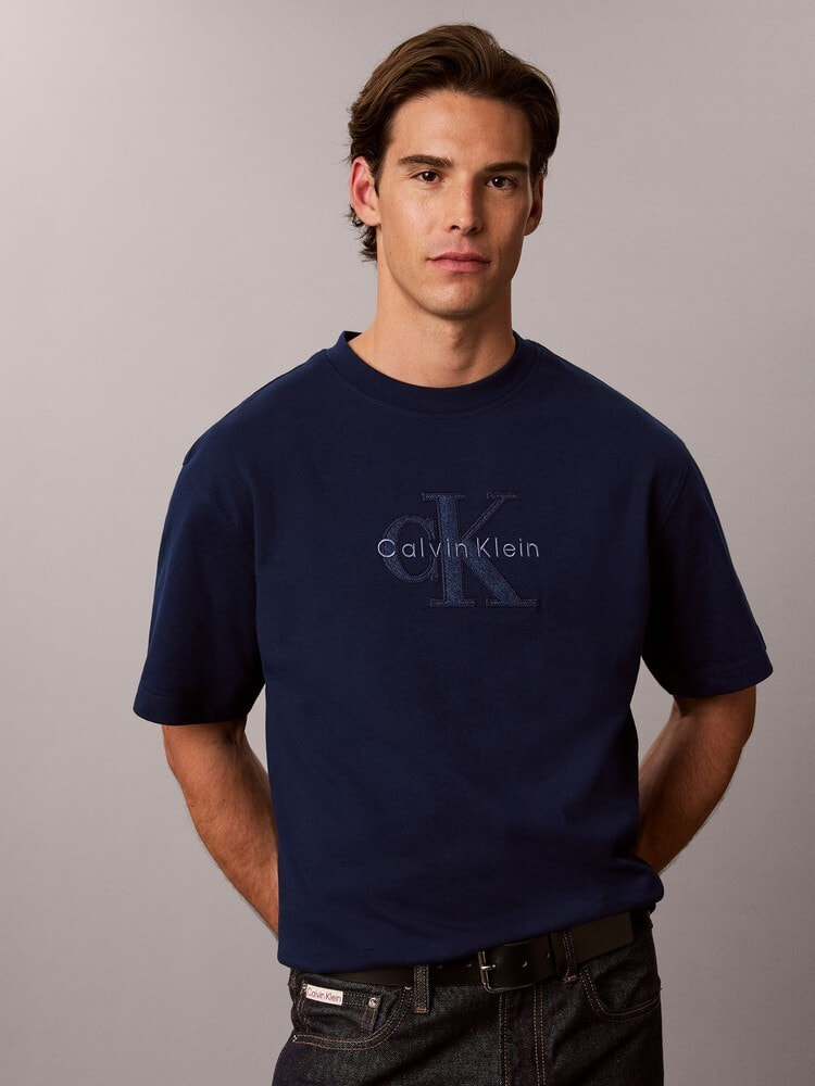 Tシャツ - リラックス16SデニムウォッシュモノロゴグラフィックTシャツ