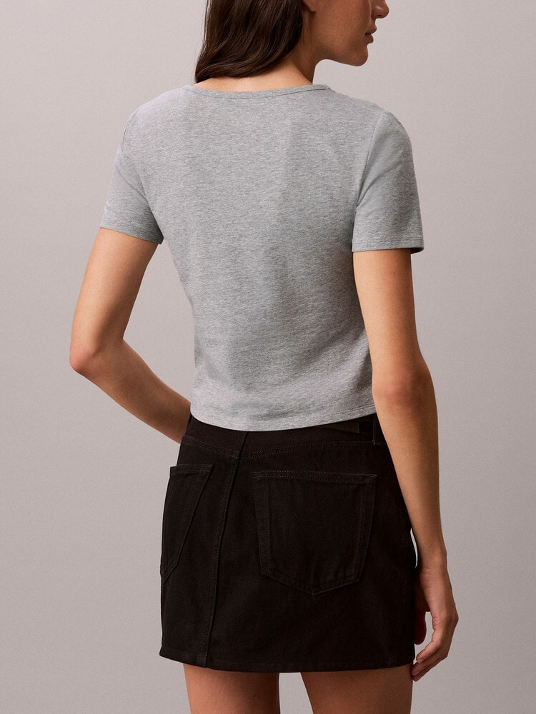 Tシャツ - ショートスリーブコットンストレッチTシャツ | カルバン