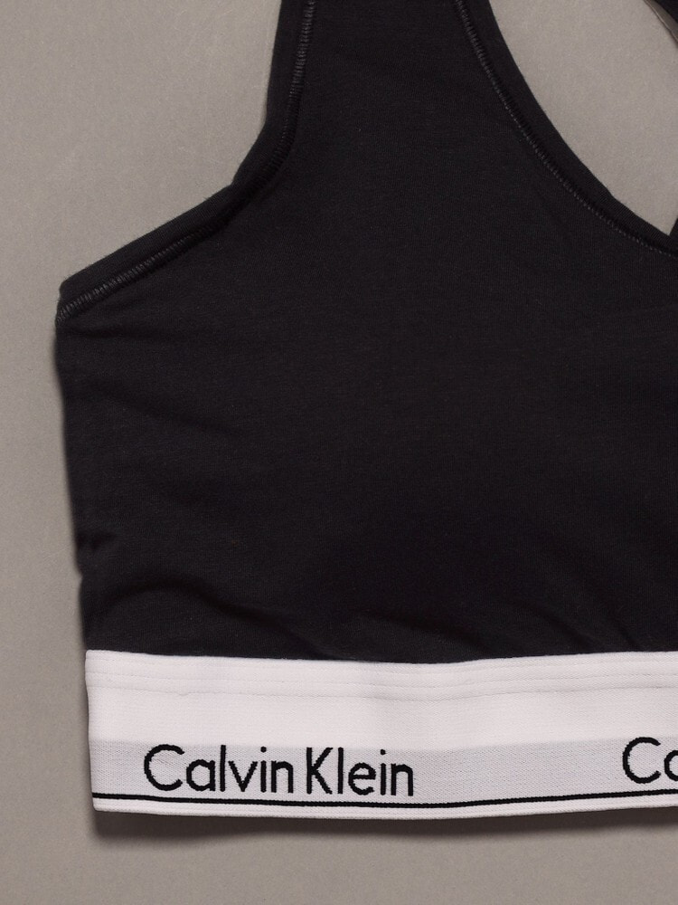 カルバンクライン　ロゴ　ライトリーラインド　ブラレット　S （S〜M） Calvin Klein（カルバン・クライン） ブラジャー Icon Cotton Modal