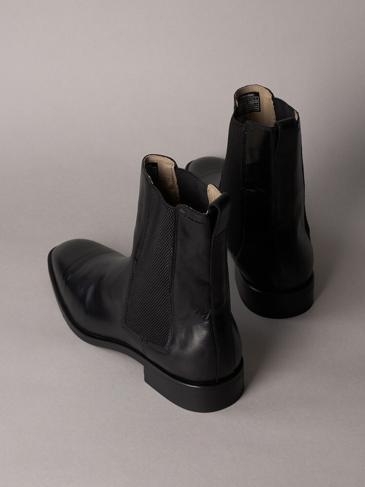 カルバンクライン　レザー　 サイドゴアブーツ　  Calvin Klein（カルバン・クライン）の「【Calvin Klein