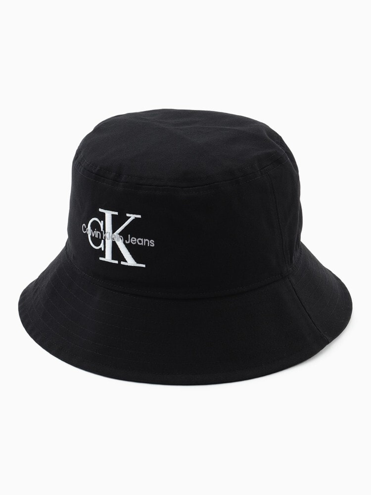 カルバンクライン CK ロゴ デニム バケットハット バケハ 帽子 - 帽子