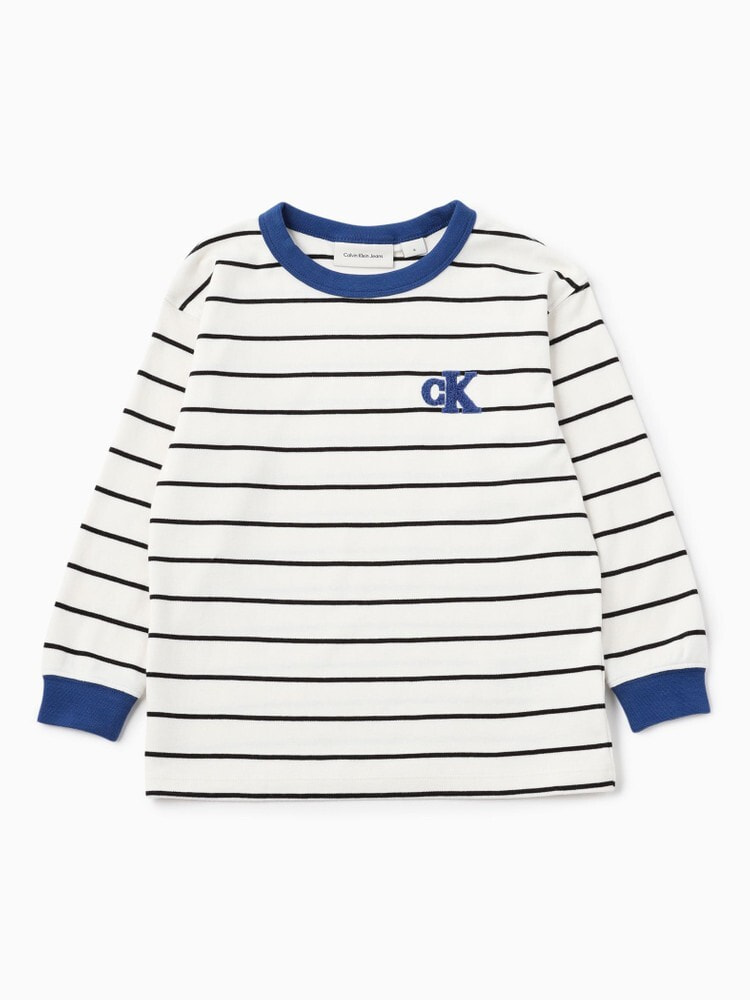 frankygrow ストライプ 長袖Tシャツ