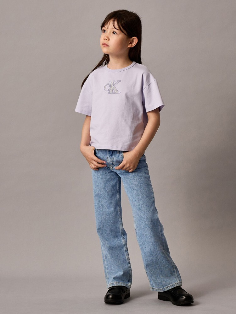 [公式オンラインストア限定商品]キッズ - ワイドレッグライトジーンズ 6