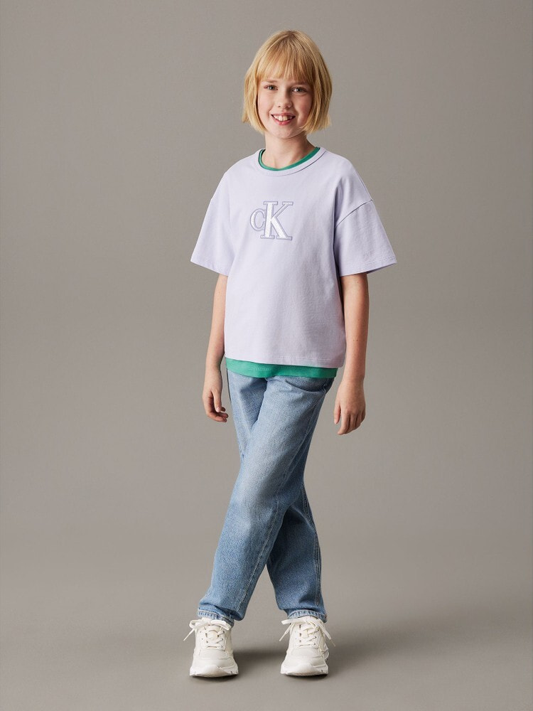 公式オンラインストア限定商品]キッズ - メタリックCKTシャツ