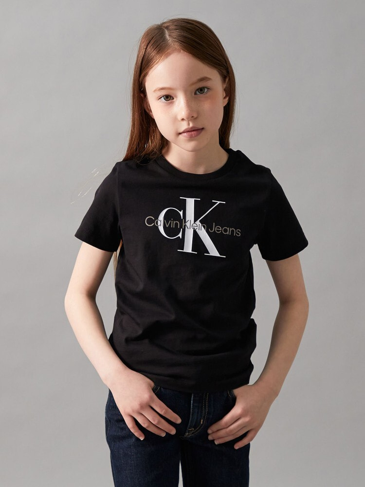 Kids】CKモノグラムショートスリーブTシャツ | カルバン・クライン 