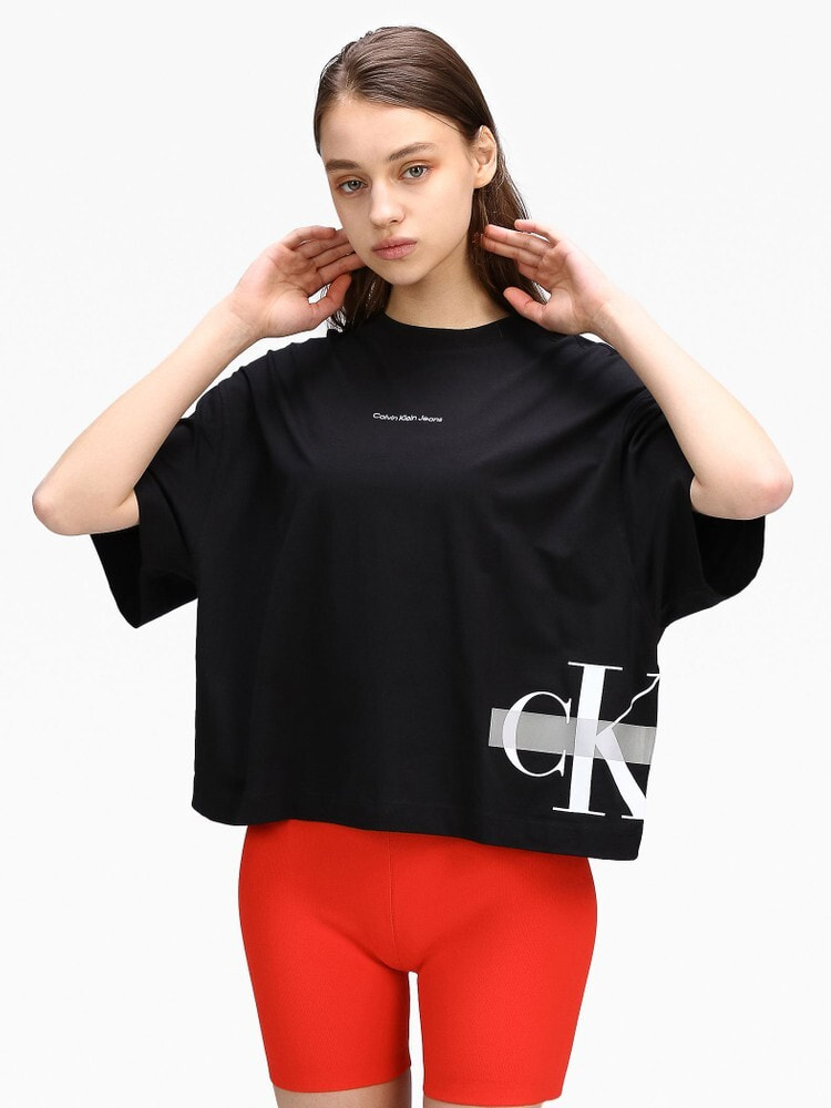モノグラムロゴクロップドTシャツ | カルバン・クライン 公式 