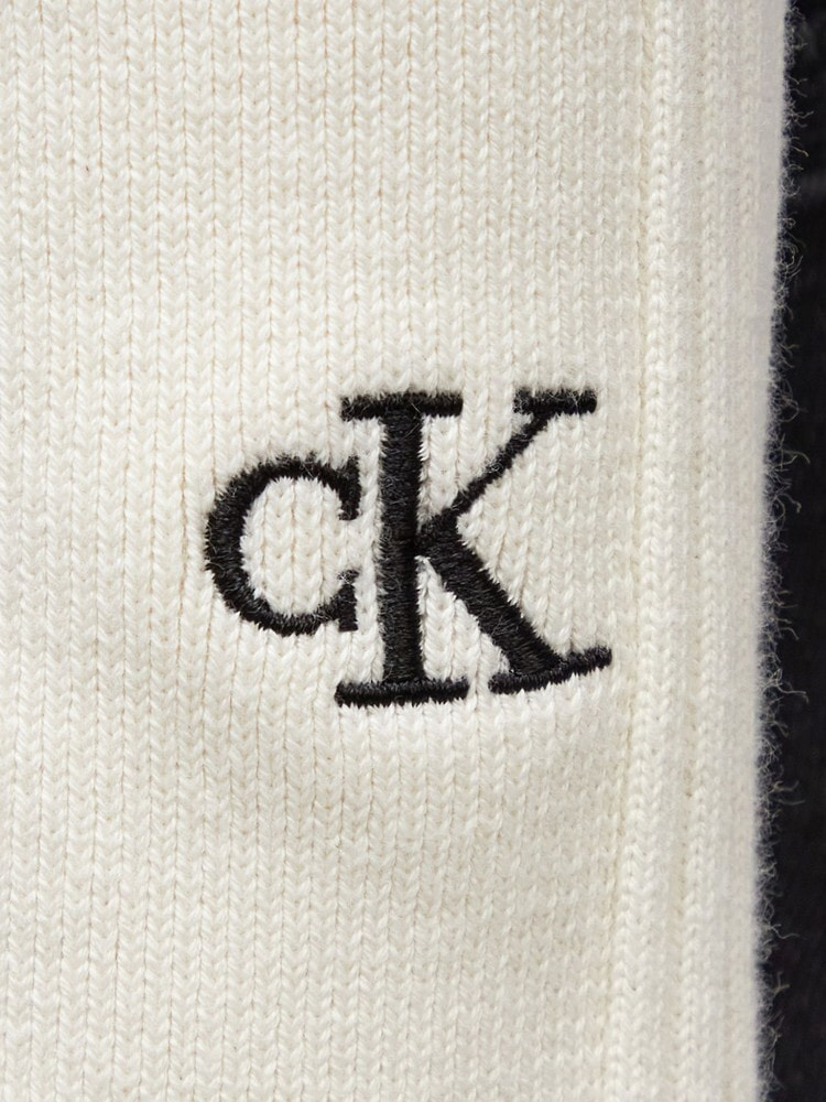 Calvin Klein Sport 刺繍ロゴ ニットカーディガン